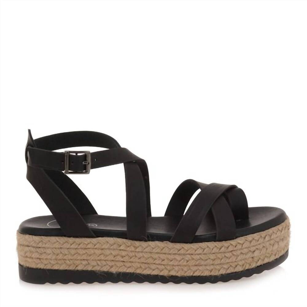 NEW KB SHOES women's ankle wrap sandals in black